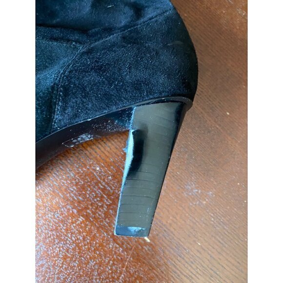 Coach Women's Black Suede Knee High Boots - 8.5B - Flawed - Picture 2 of 13